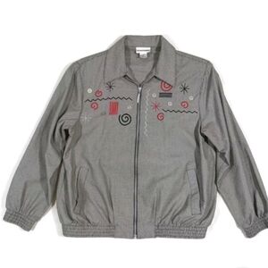 Sz 6p Vintage Alfred Dunner Zip Up Jacket